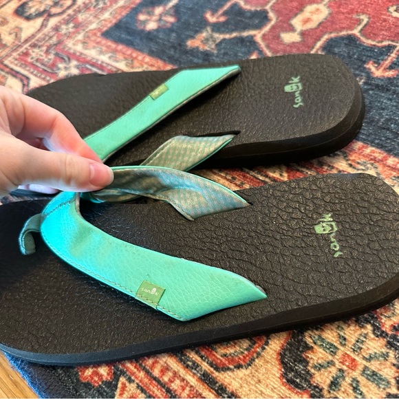 Sanuk Shoes Sanuk Blue Yoga Mat Flip Flop Sandal Poshmark